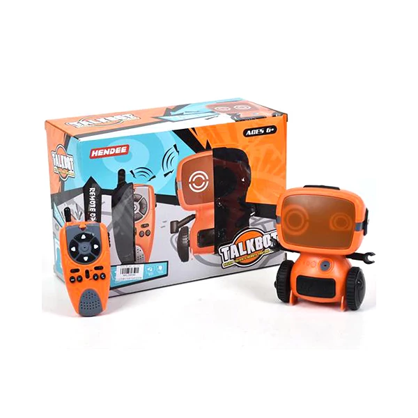 RC interaktív TalkBot robot narancssárga színben 2,4GHz