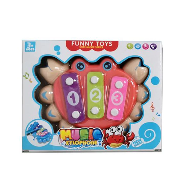 Rák alakú színes xilofon