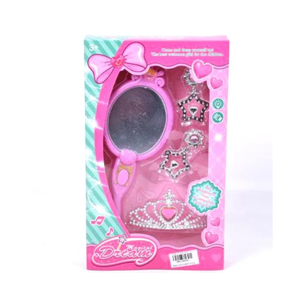 Szépség szett zenélő tükörrel, nyaklánccal és fülbevalókkal