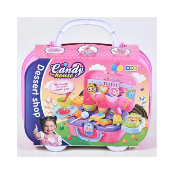 Desszertes játékszett kofferben