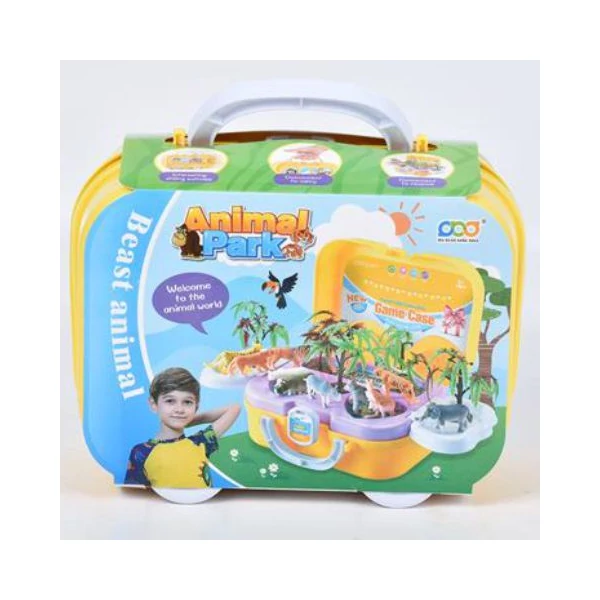 Nagy szafari játékszett kofferben