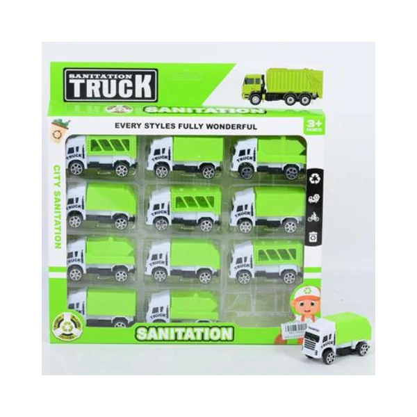 Kukásautó 12db-os szett 1/64