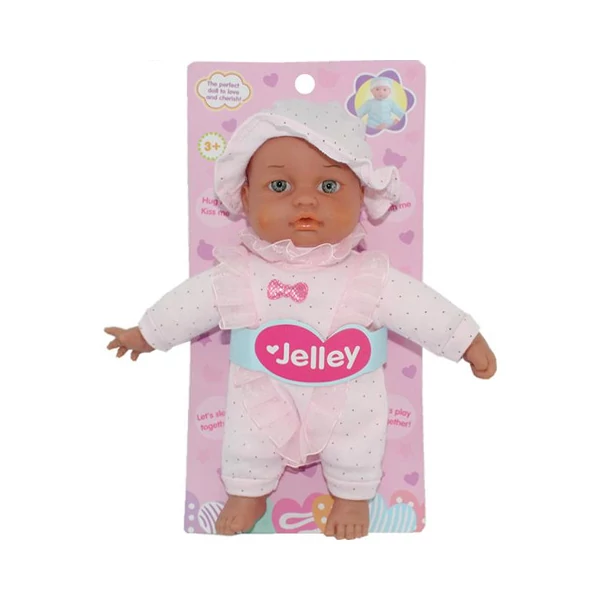 Jelley baba pöttyös ruhában 25cm