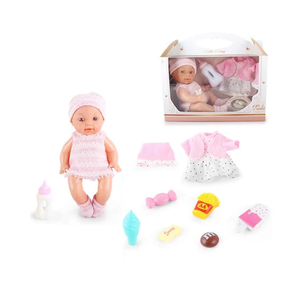 Little Darling baba hanggal és 8db kiegészítővel 30cm