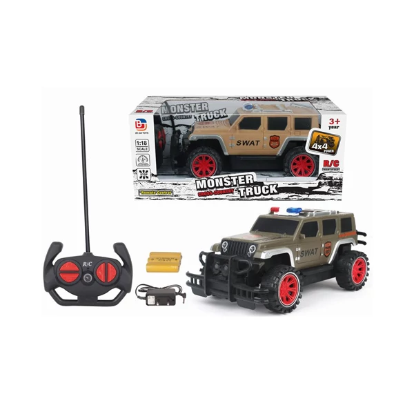 RC SWAT távirányítós terepjáró négy funkcióval 1/18