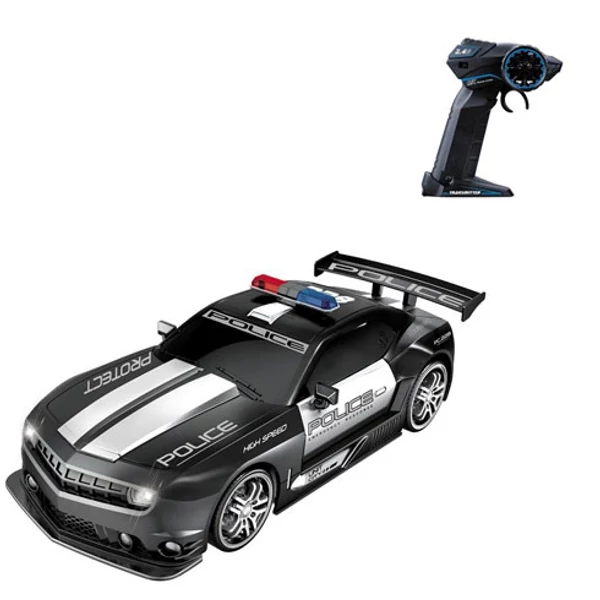 RC Távirányítós Chevrolet Camaro rendőr autó 1/12-es méretarány 2,4GHz 30cm