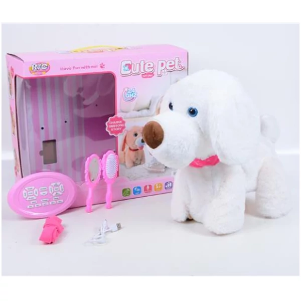 RC Cute Pet: Távirányítós Labrador kutyus kiegészítőkkel 2.4GHz-es