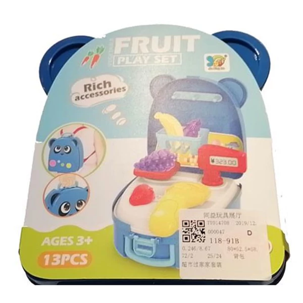 Zöldséges szett macis tárolóban kiegészítőkkel