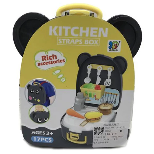 Konyhai szett macis tárolóban kiegészítőkkel