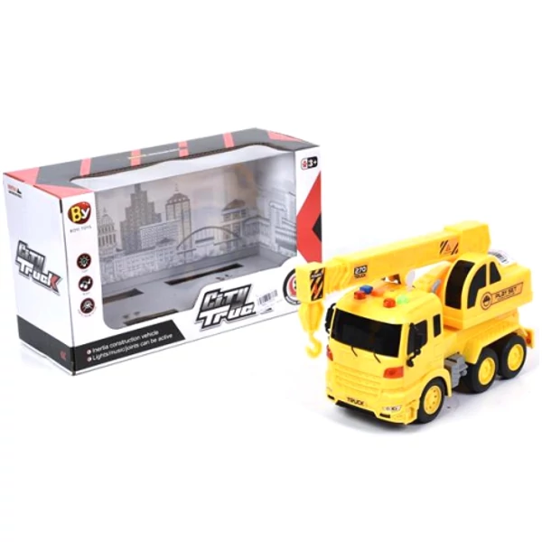 City Truck daruskocsi fénnyel és hanggal 24cm-es
