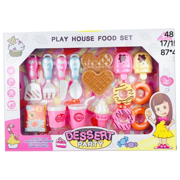 Dessert Party édesség szett fánkkal, gofrival és kiegészítőkkel