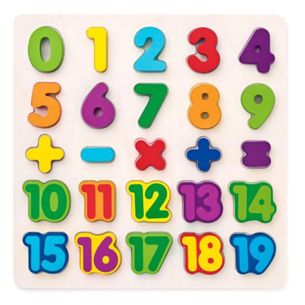 Számok fa formapuzzle