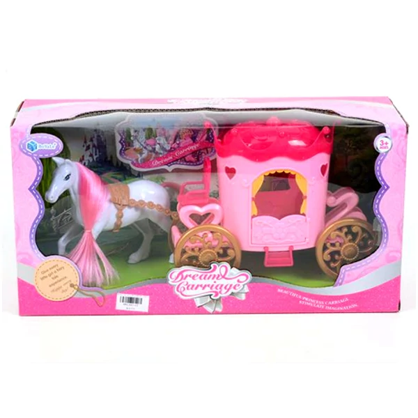 Pink lovashintó szett lóval