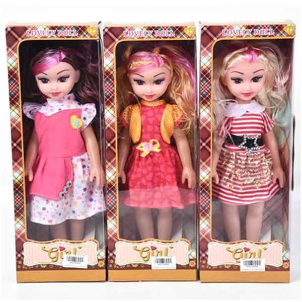 Lovely Doll 36cm-es divatbaba pink melírral háromféle változatban hangeffektekkel 1db