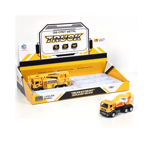 Hátrahúzós építőipari jármű 1:55 kétféle változatban