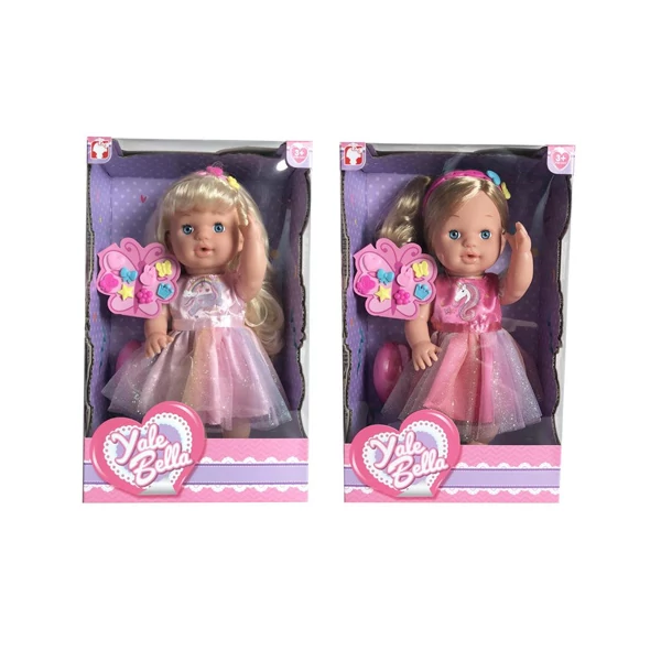 Pisilős hajas baba unikornisos ruhában kétféle változatban 30cm