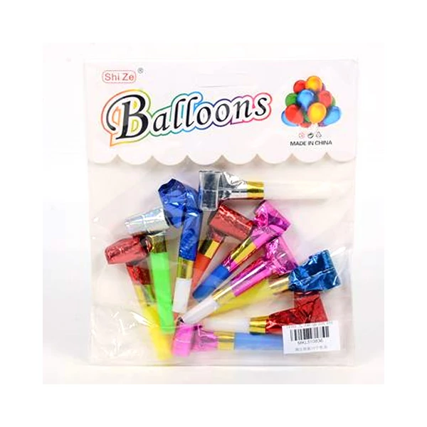 Színes fényes anyósnyelv 10db-os csomag