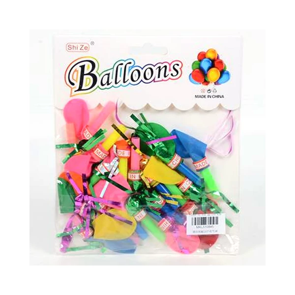 Színes, fényes lufis party szett 20db-os