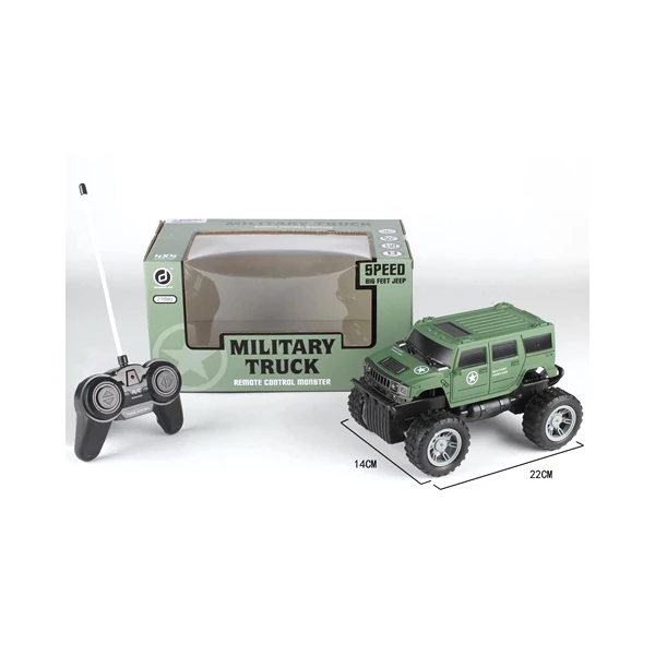 RC Off-Road távirányítós katonai Hummer terepjáró 27 MHz 1/16