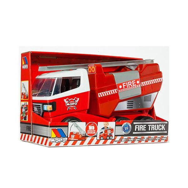 Molto: Piros színű létrás tűzoltóautó 40cm