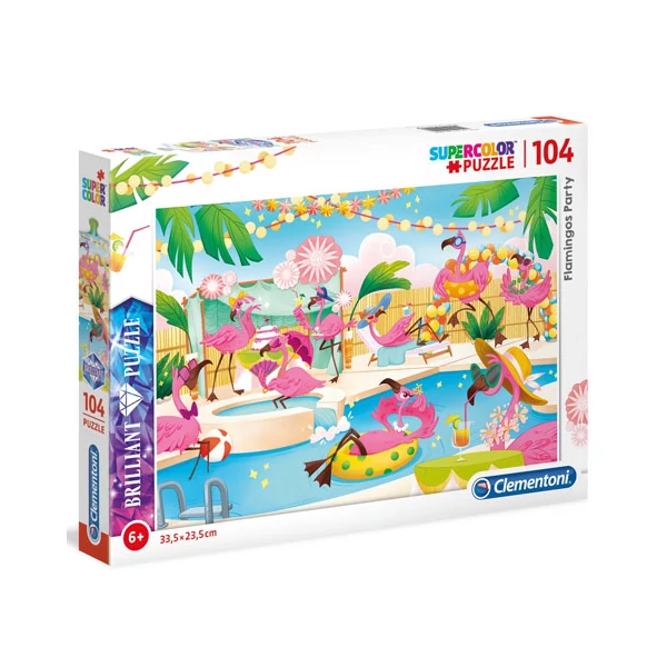 Flamingó party 104 db-os puzzle - Clementoni