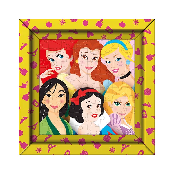 Disney hercegnők 60db-os puzzle kerettel - Clementoni
