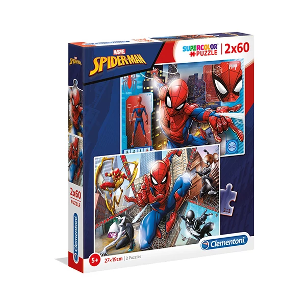 Marvel Pókemeber Supercolor 2 az 1-ben puzzle 2x60db-os - Clementoni