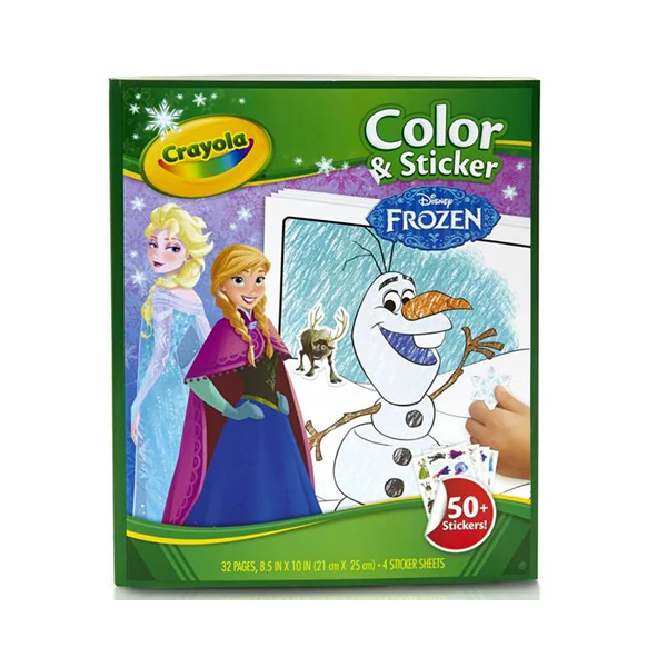 Crayola: Jégvarázs 2 színező, kifestő és matricázó füzet