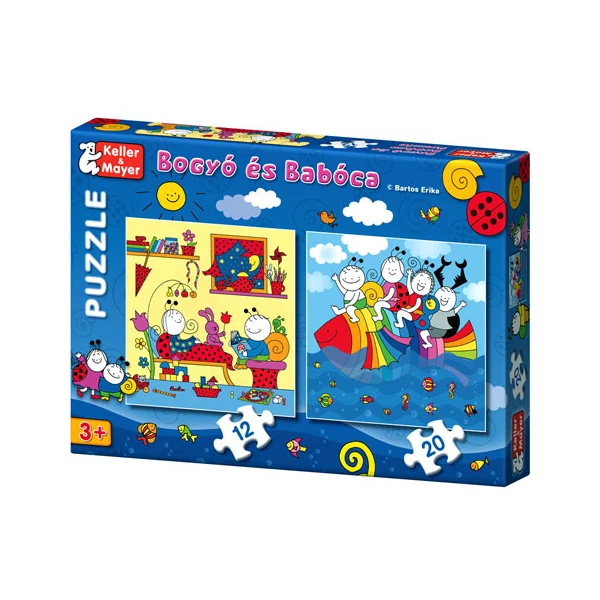 Bogyó és Babóca Szivárványhal 12 és 20 db-os puzzle