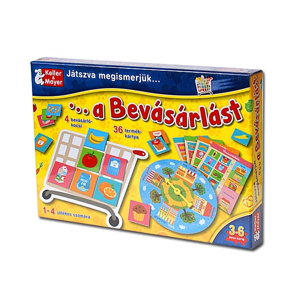 Játszva ismerjük meg a bevásárlást társasjáték