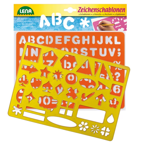 LENA: Számok, betűk és jelek rajzsablon