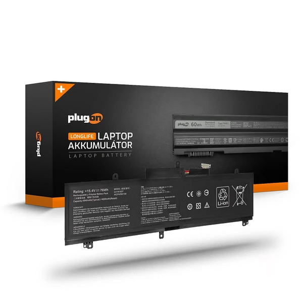 C41N1837 15.4V 4800mAh 76Wh akkumulátor (rövid kábel)