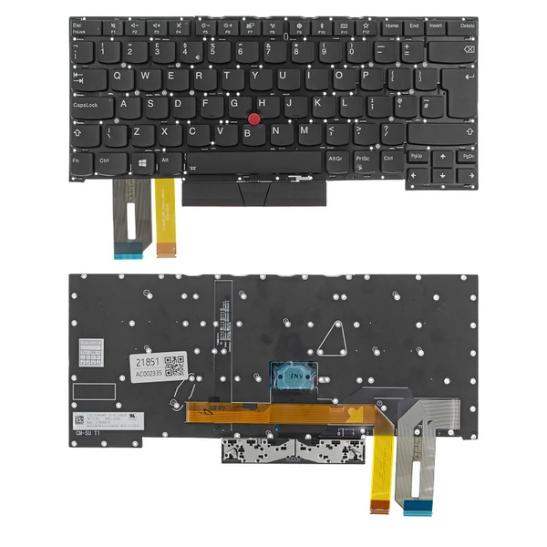 01YU799 gyári új UK angol háttérvilágításos laptop billentyűzet, keret nélkül