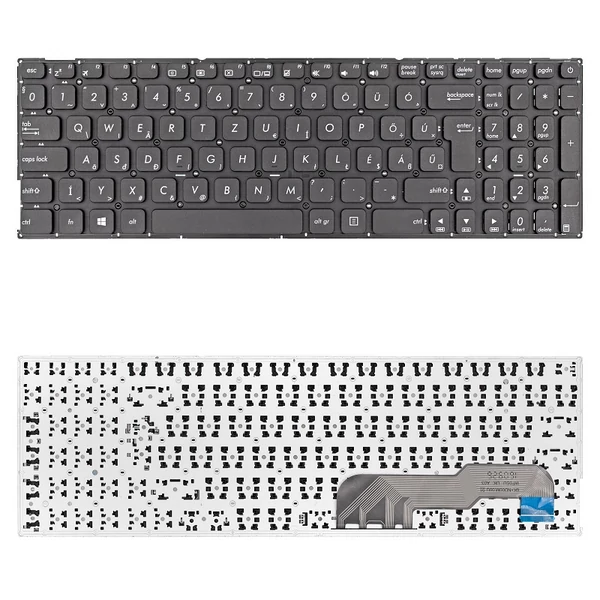 0KNB0-6723HU00 gyári új magyar, fekete laptop billentyűzet, keret nélkül