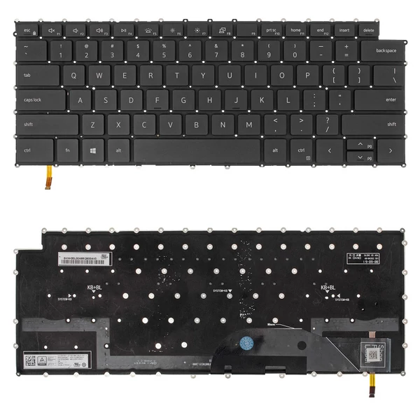 0MV93T gyári új, US angol háttérvilágított laptop billentyűzet