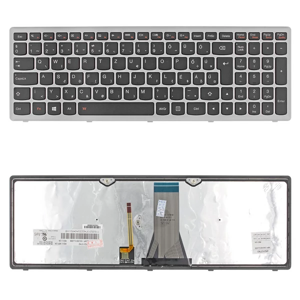 25214160 gyári új magyar háttérvilágításos ezüst laptop billentyűzet