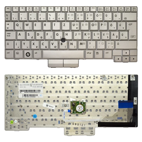 501493-211 gyári új, ezüst magyar laptop billentyűzet