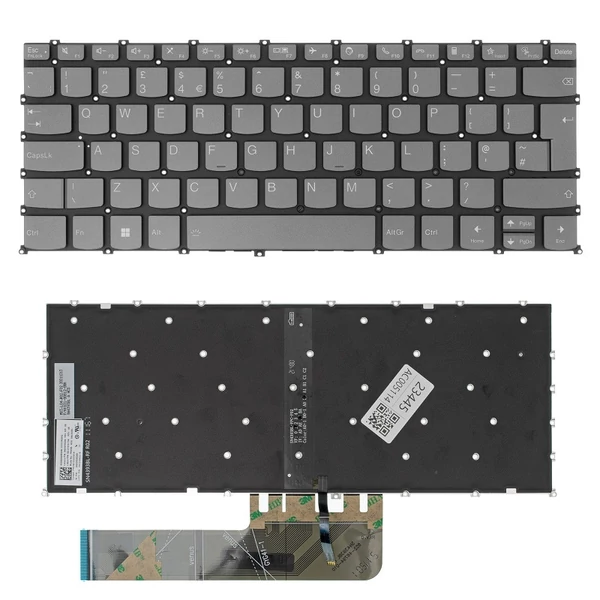 5CB1B05310 gyári új angol (UK) háttérvilágított laptop billentyűzet, keret nélkül