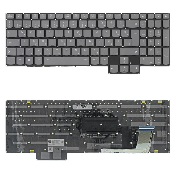 5CB1L09910 gyári új magyar RGB háttérvilágításos laptop billentyűzet, keret nélkül