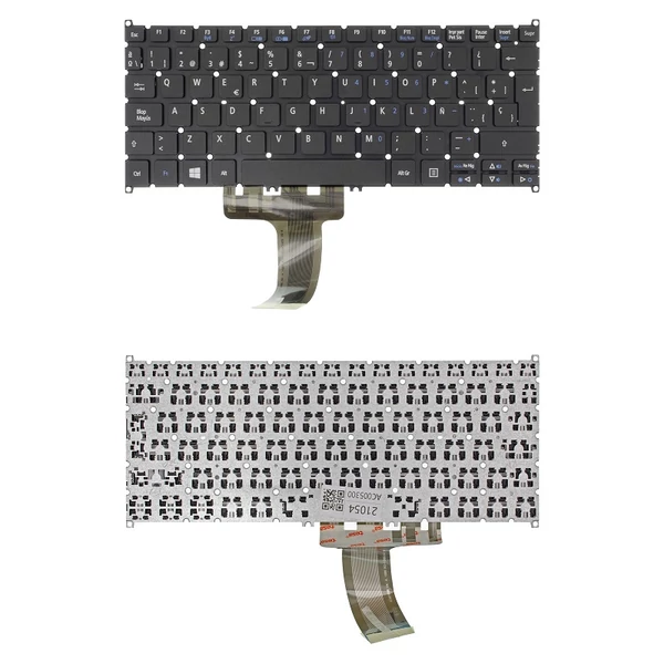 6B.G12N1.xxx gyári új spanyol laptop billentyűzet, keret nélkül