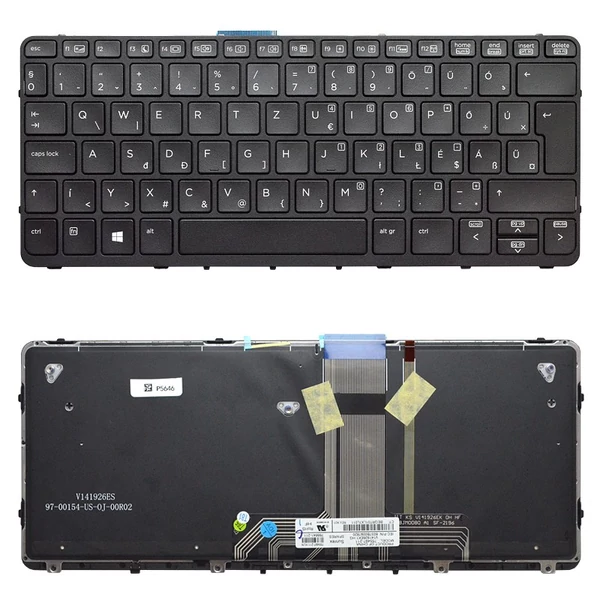 766641-211 gyári új, magyar háttérvilágított laptop billentyűzet