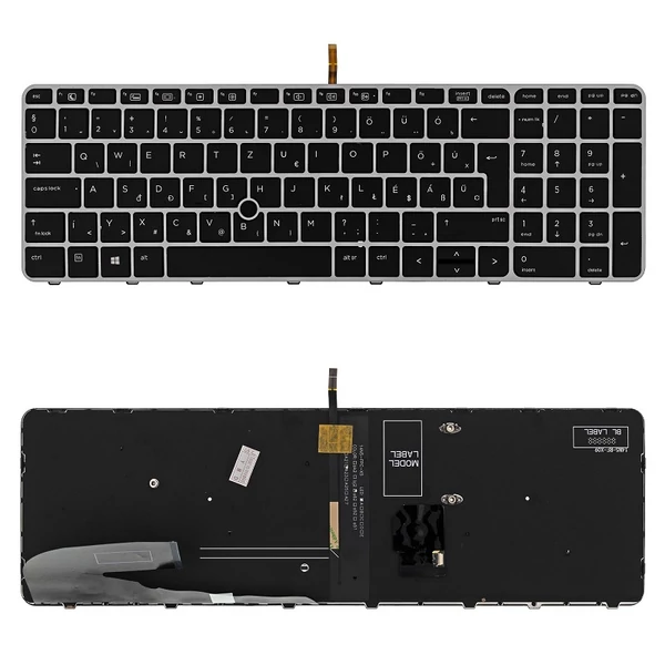 836623-211 gyári új, magyar fekete-szürke háttérvilágításos laptop billentyűzet