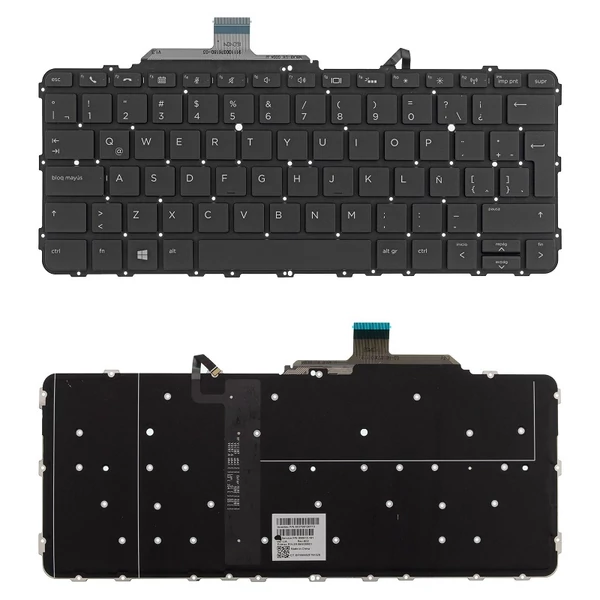 850915 gyári új európai kiosztású laptop billentyűzet, keret nélkül