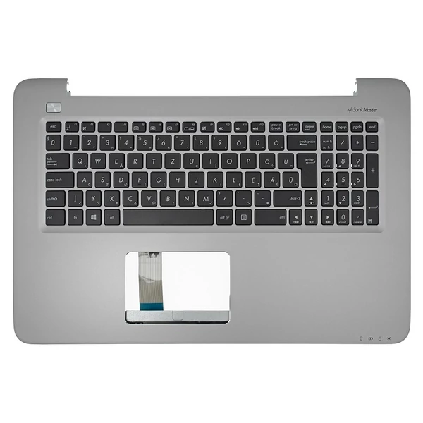90NB0A01-R30140 gyári új fekete magyar laptop billentyűzet + ezüst fedél