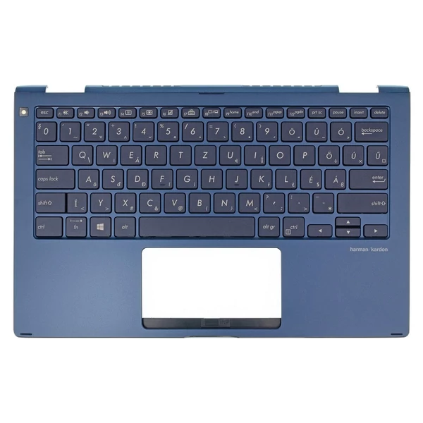 90NB0JC2-R32HU0 gyári új, magyar háttérvilágításos laptop billentyűzet + kék felső fedél