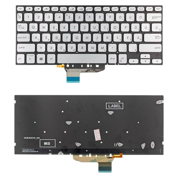 90NB0KL2-R31HU0 gyári új magyar háttérvilágításos laptop billentyűzet, keret nélkül