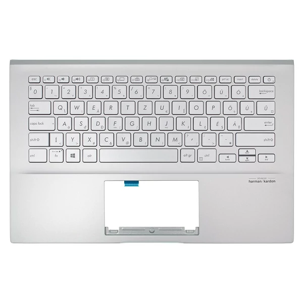 90NB0LR4-R31HU0 gyári új ezüst háttérvilágításos magyar billentyűzet + ezüst felső fedél