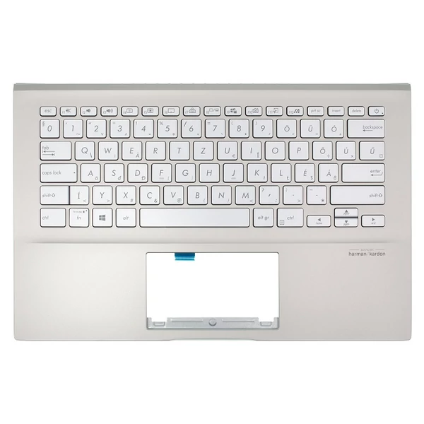 90NB0LR5-R31HU0 gyári új szürke háttérvilágításos magyar billentyűzet + pezsgő felső fedél