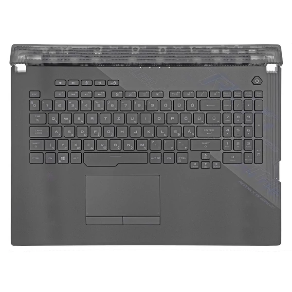 90NR0431-R31HU0 gyári új magyar RGB háttérvilágított laptop billentyűzet + fekete felső fedél