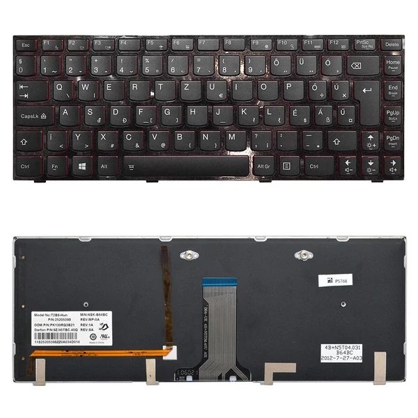 9Z.N5TBC.40Q gyári új, magyar háttérvilágított laptop billentyűzet